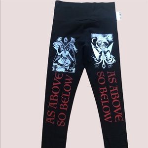 Baphomet Leggings MEDIUM Size As above so below